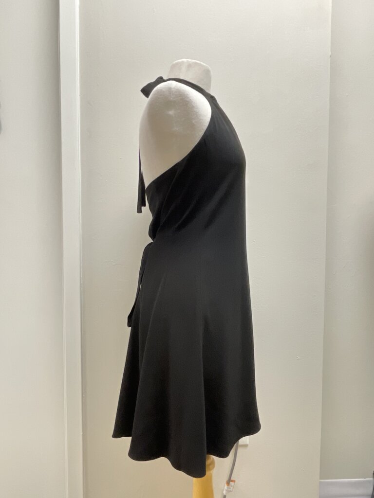 Theory Black Halter Dress