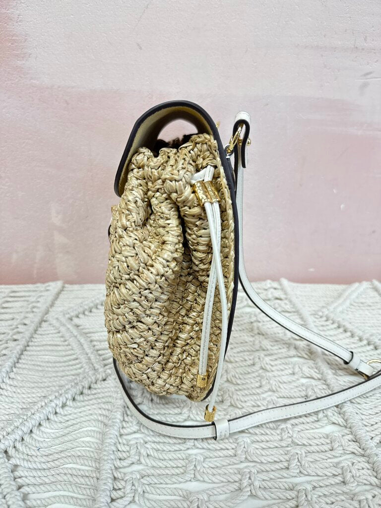 Ulla Johnson Raffia Ruched Crossbody