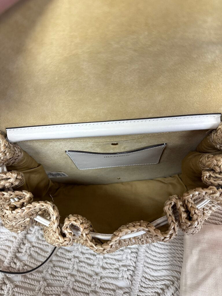 Ulla Johnson Raffia Ruched Crossbody