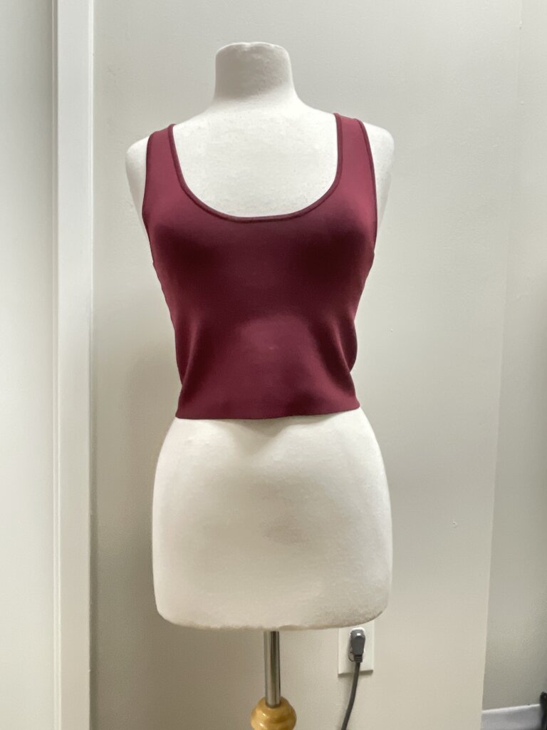 A.L.C. Maroon Cropped Top