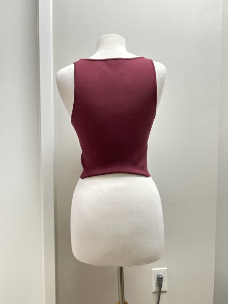 A.L.C. Maroon Cropped Top