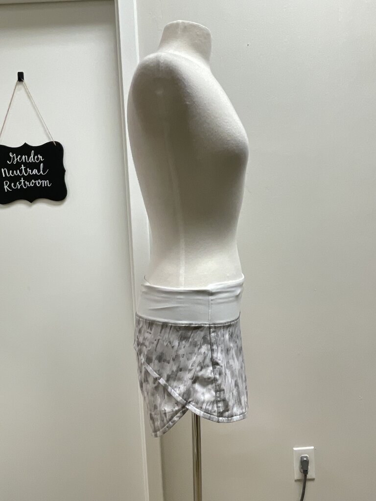 Lululemon White Snake Print Shorts
