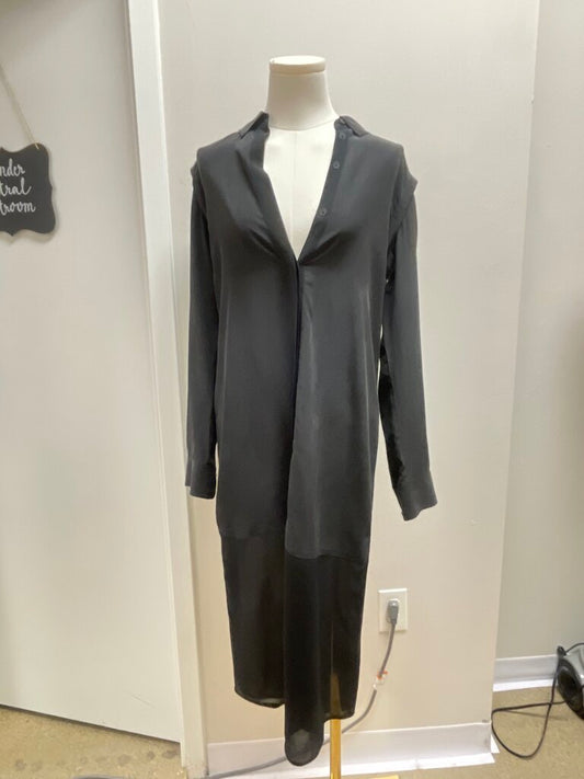 T Alexander Wang Black Button Up Midi