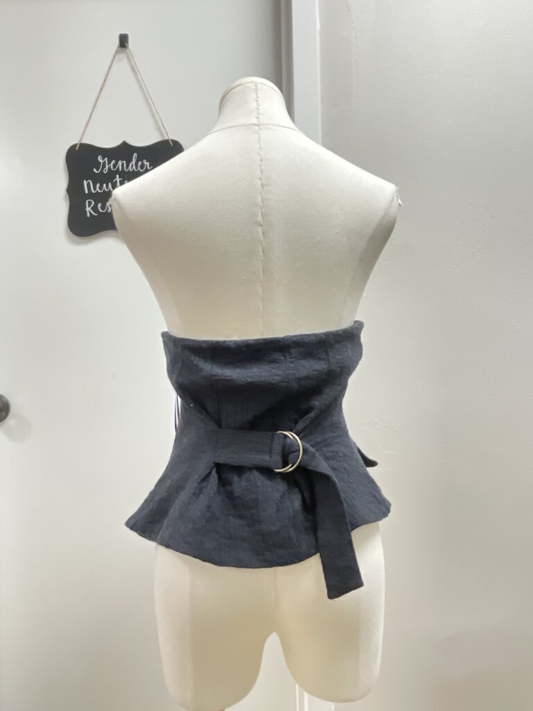 Anthropologie Black Strapless Vest