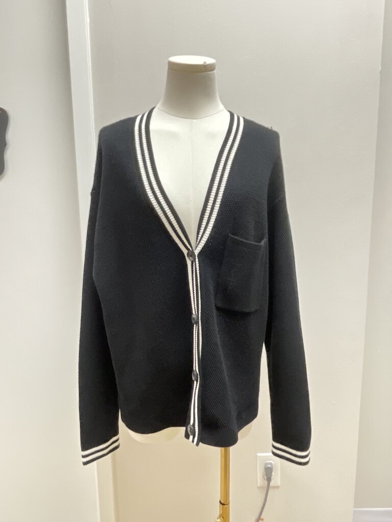 Alo Black and White Cardigan