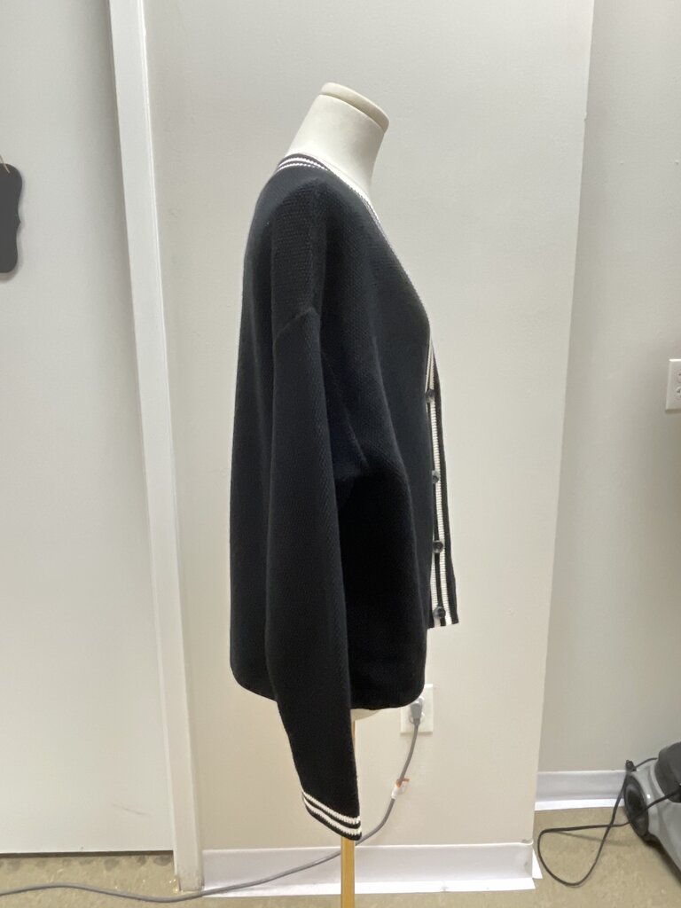 Alo Black and White Cardigan