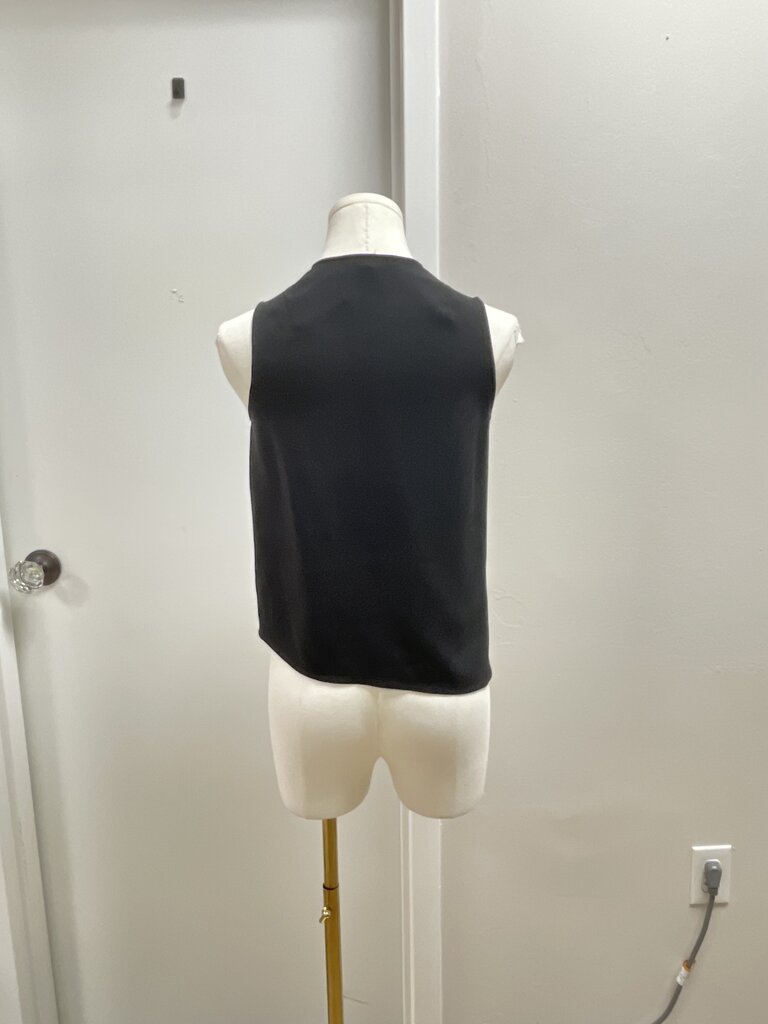 Versus Versace Black Safety Pin Vest