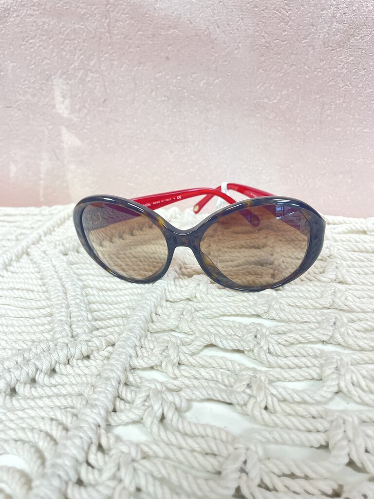 Tiffany & Co Red Oversized Sunglasses