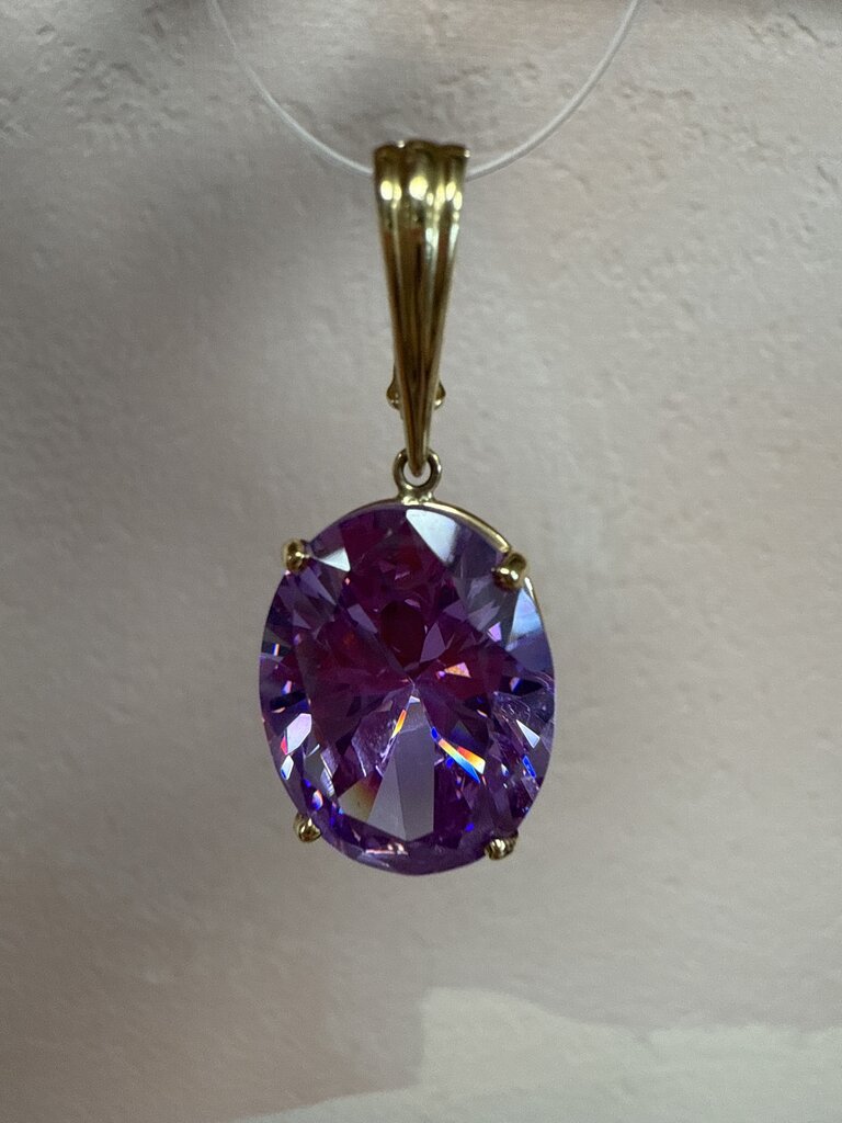 14k and Amethyst Pendant