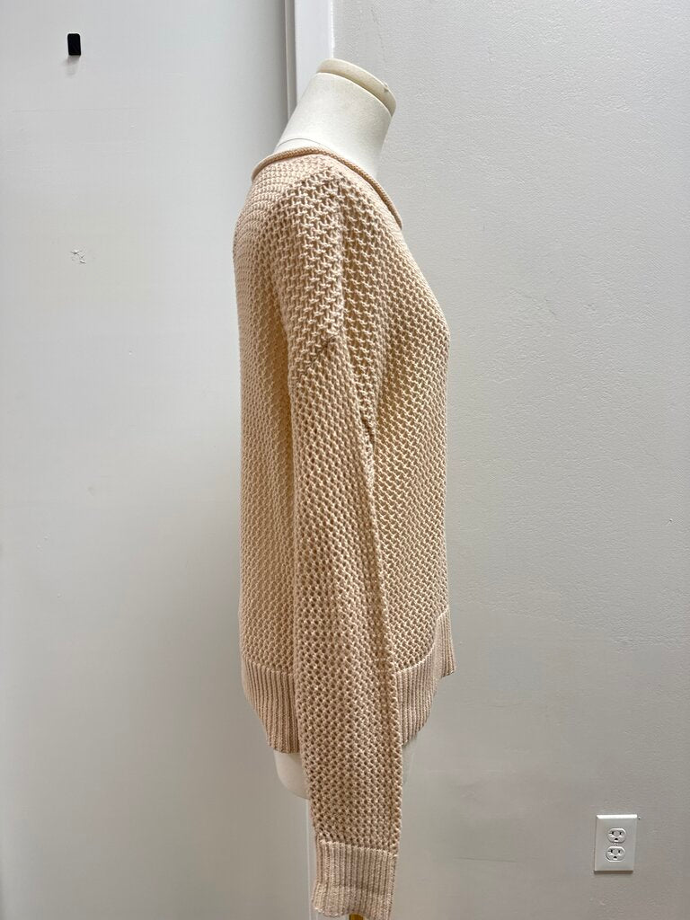 Sanctuary Beige Open Knit Sweater