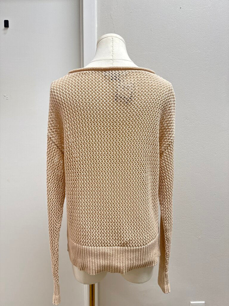 Sanctuary Beige Open Knit Sweater