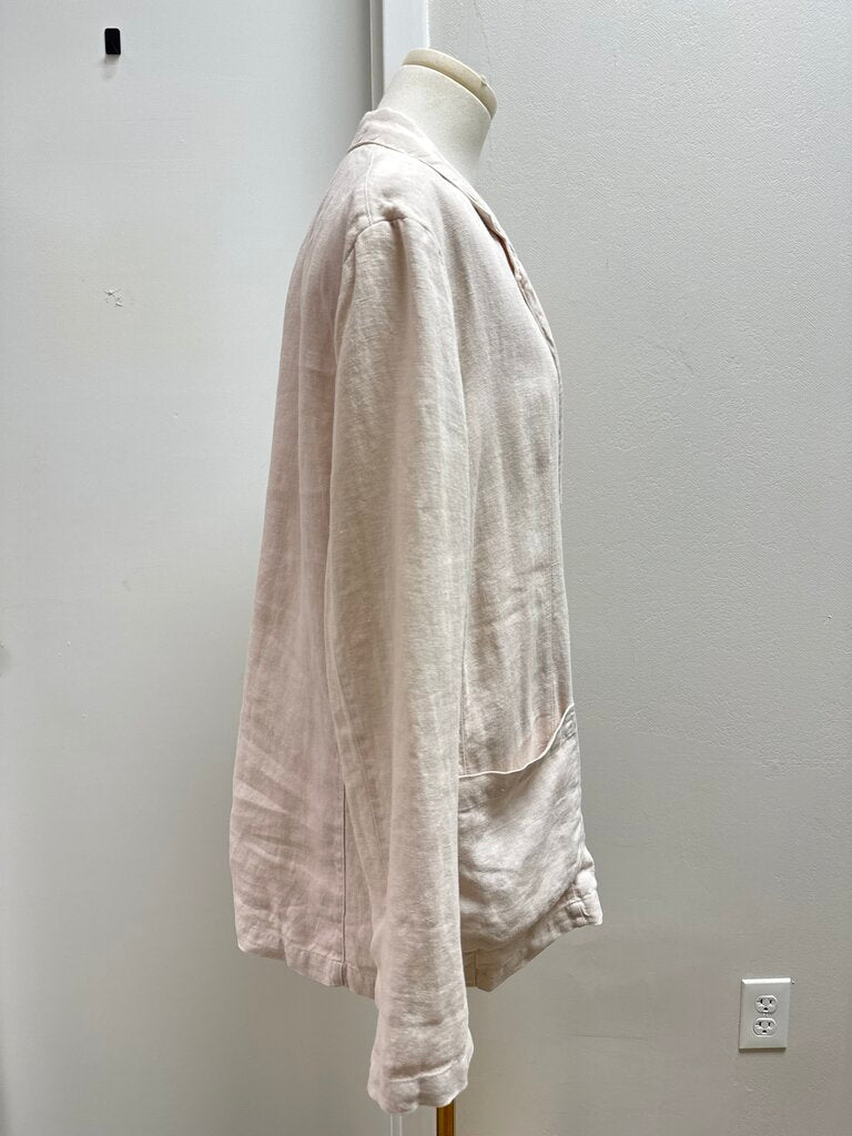 Velvet by Graham Spencer Tan Linen Jacket