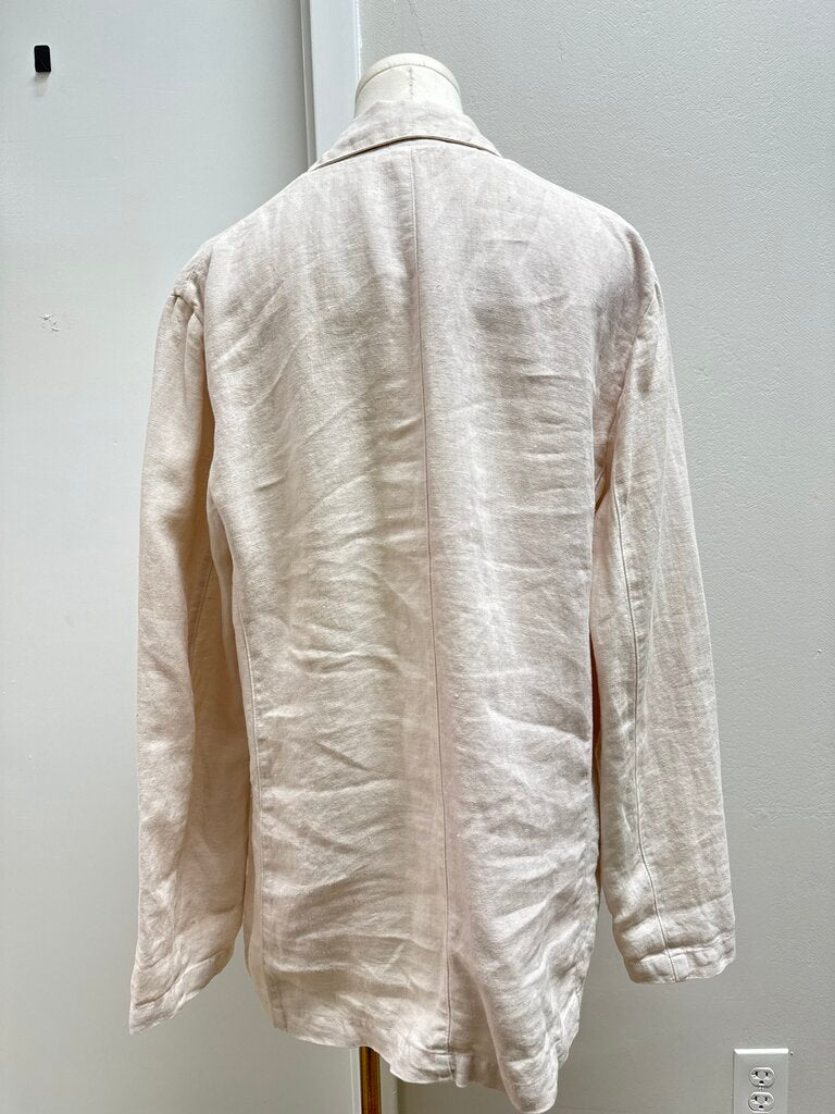 Velvet by Graham Spencer Tan Linen Jacket