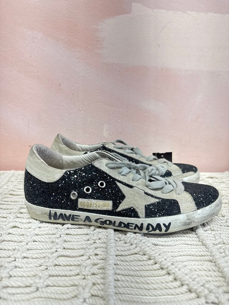 Golden Goose Black Sequin Sneaker
