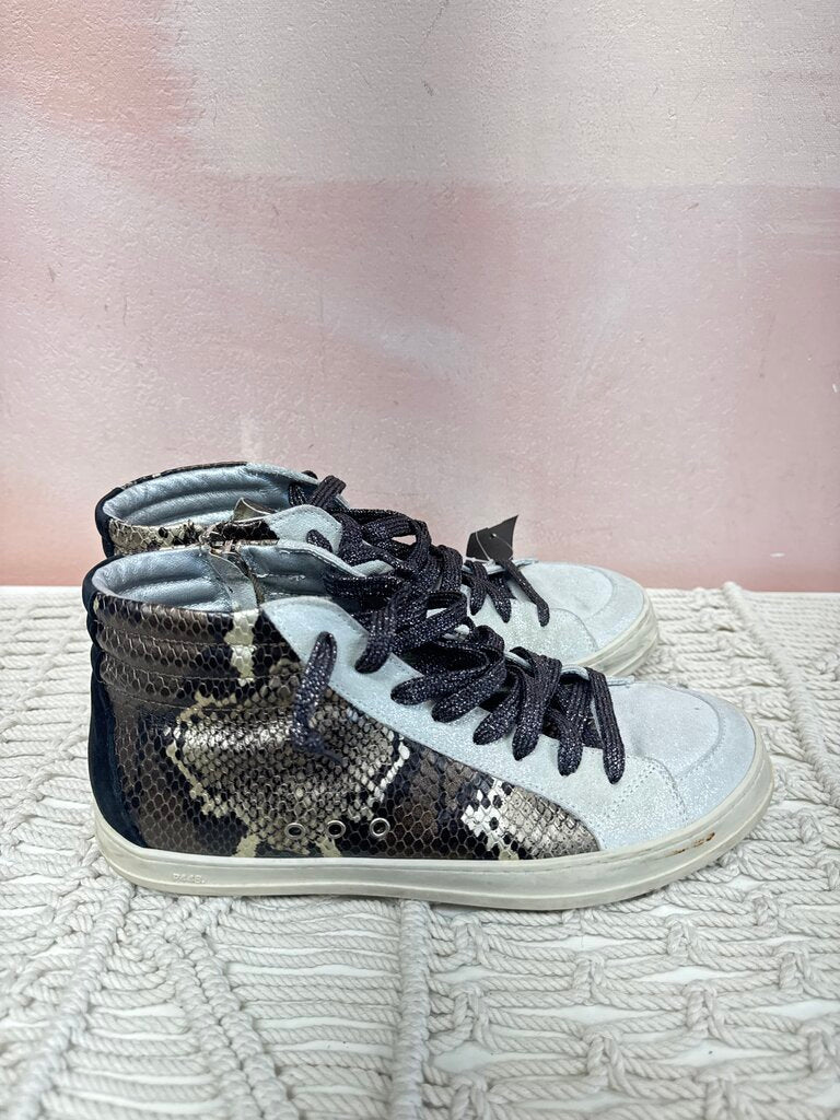 P448 Snake Print High Top Sneaker