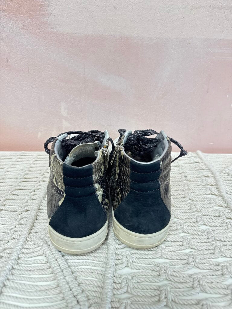 P448 Snake Print High Top Sneaker