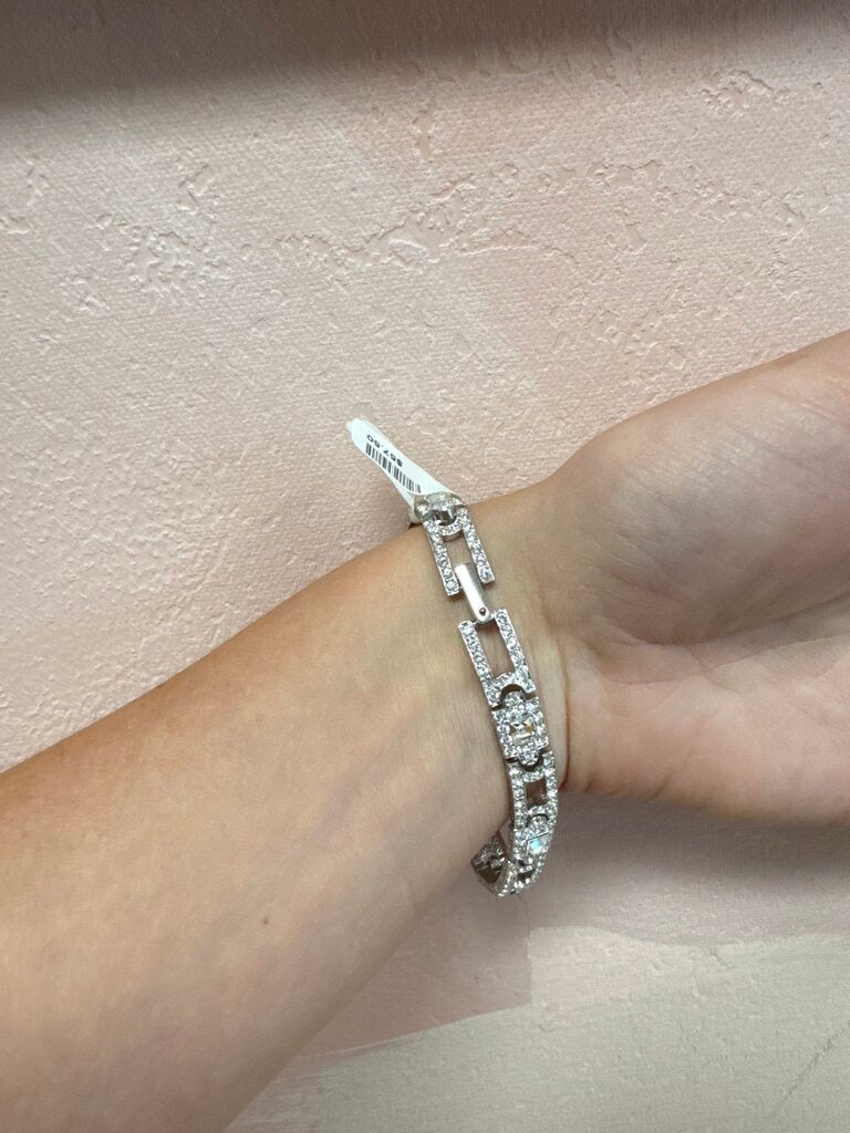 Costume Crystal Link Bracelet