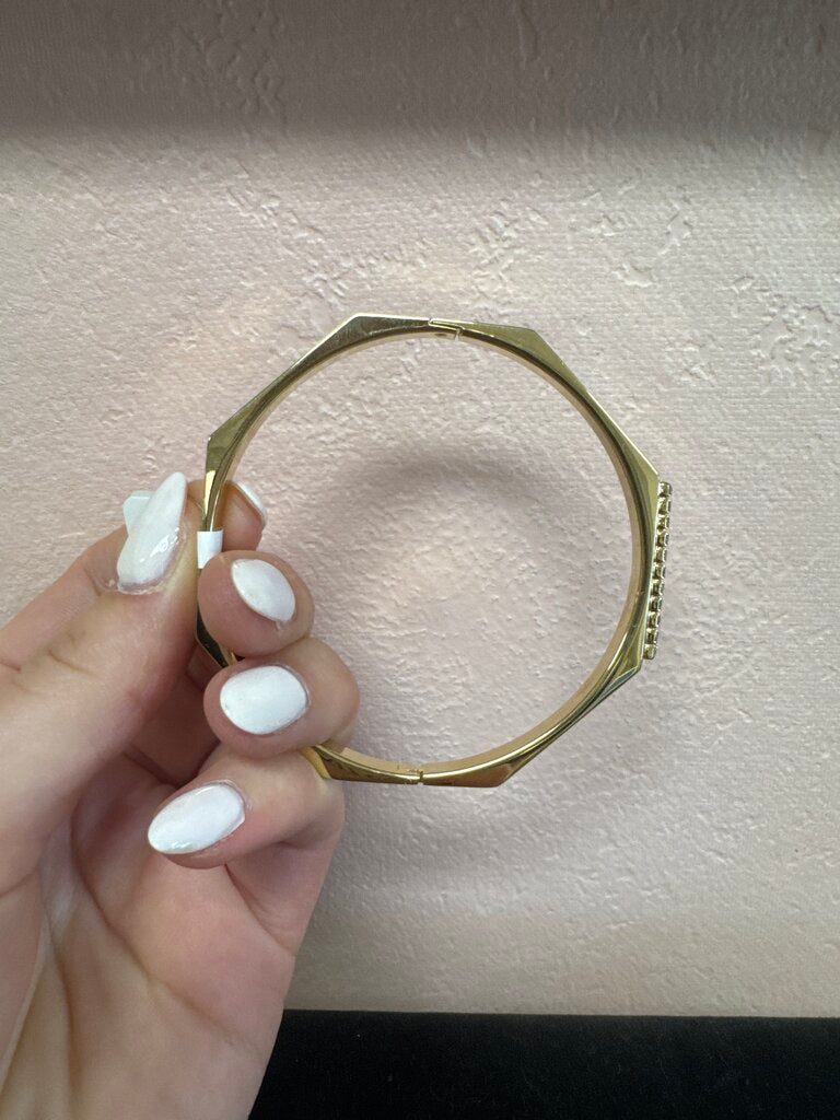 Costume Gold and Diamond Bangle