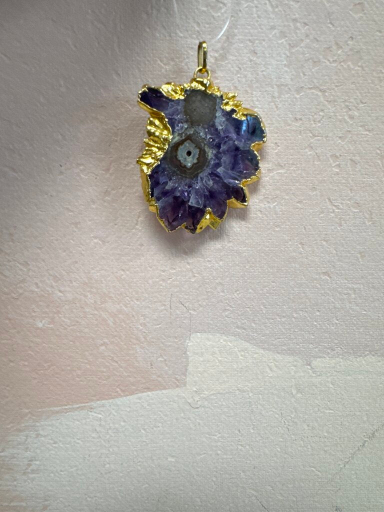 Costume Purple Quartz Pendant