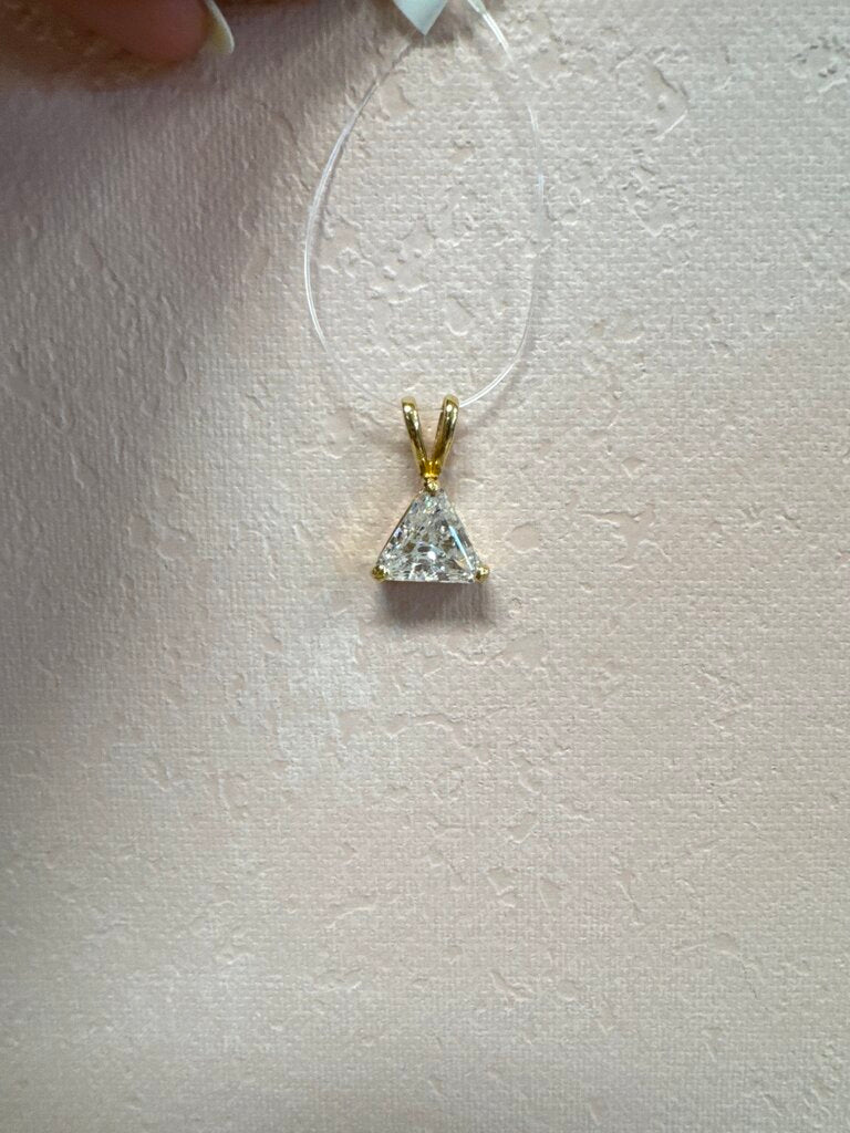 Costume Trinagle CZ Pendant