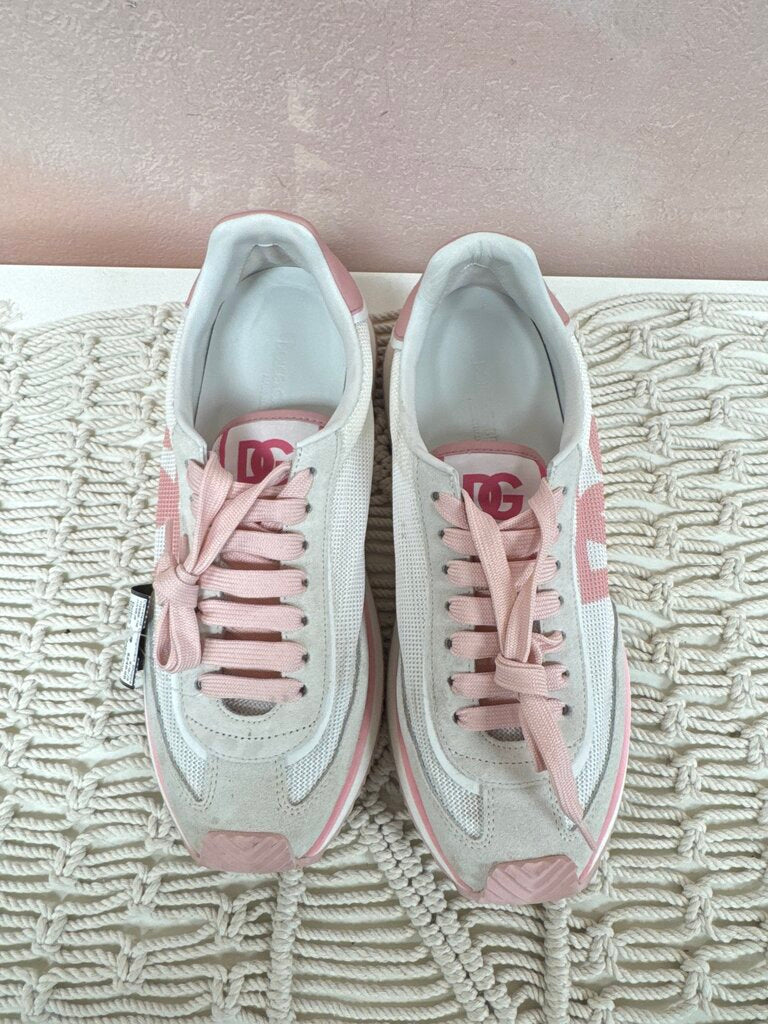 Dolce & Gabbana Pink Logo Sneaker