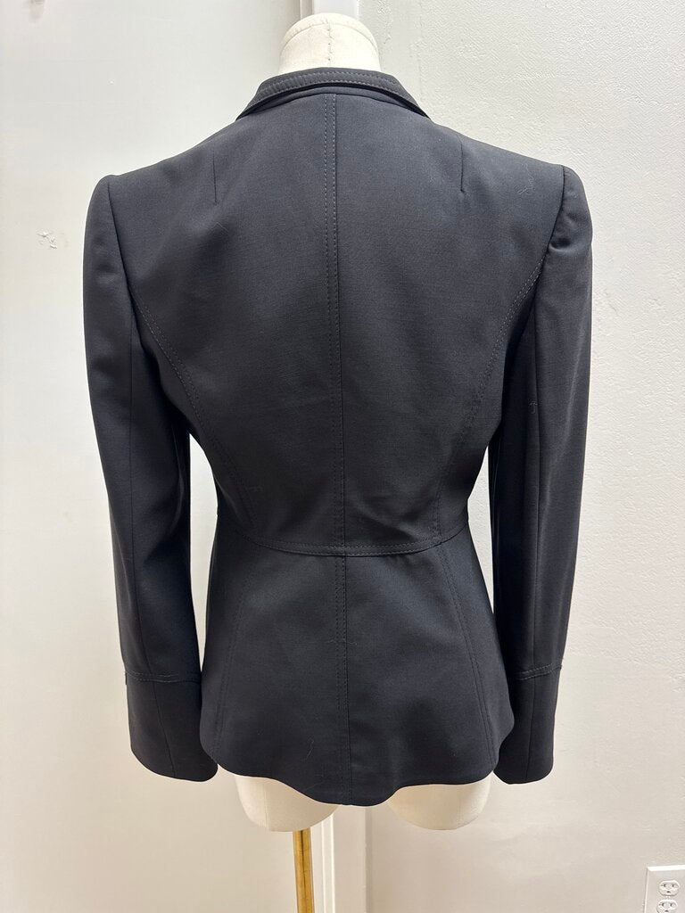 Dolce & Gabbana Black Wool Cropped Jacket NWT