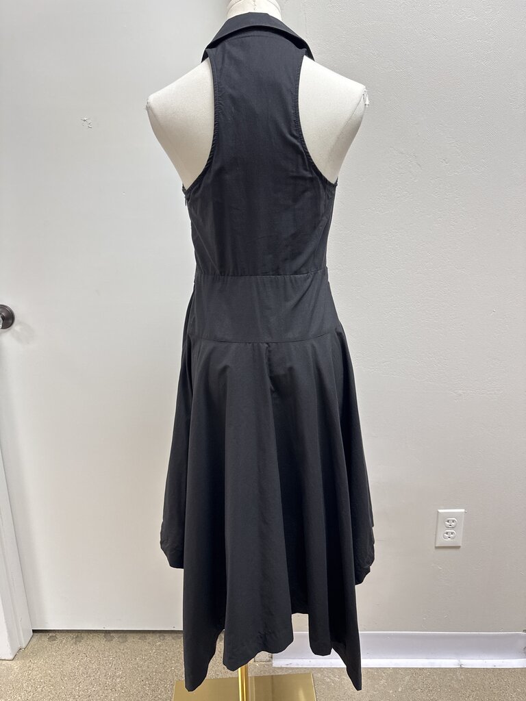 Maeve Black Ruched Midi Dress