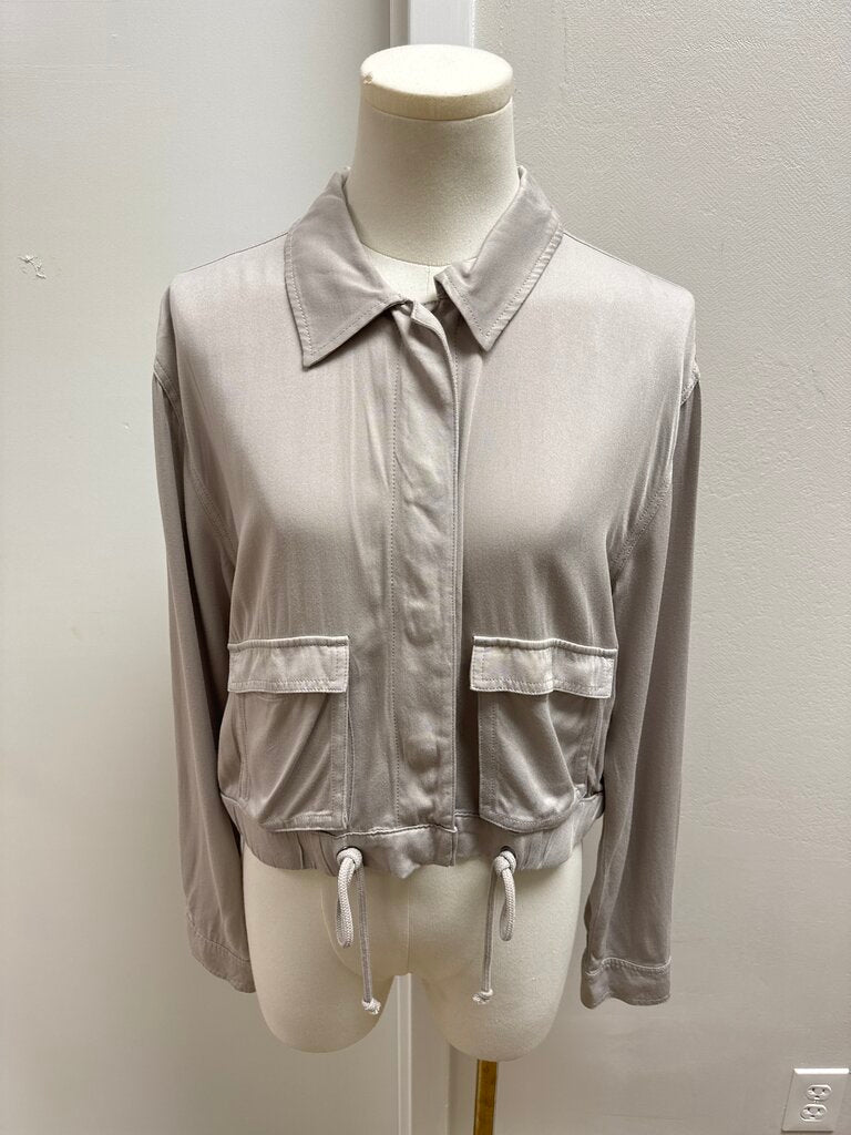 Splendid Grey Cropped Jacket NWT