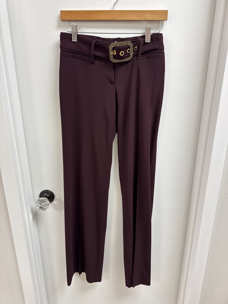 Dolce & Gabbana Maroon Wool Trouser NWT