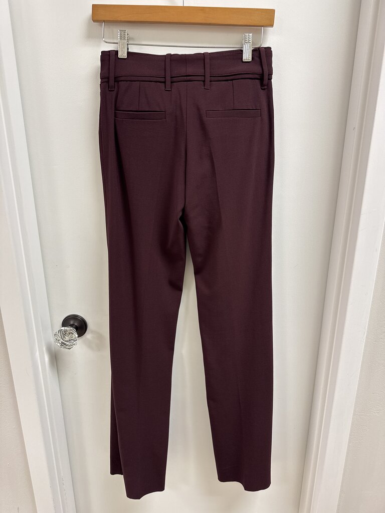 Dolce & Gabbana Maroon Wool Trouser NWT