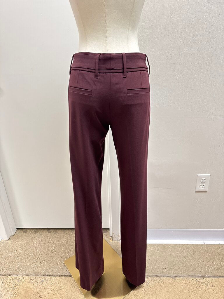 Dolce & Gabbana Maroon Wool Trouser NWT
