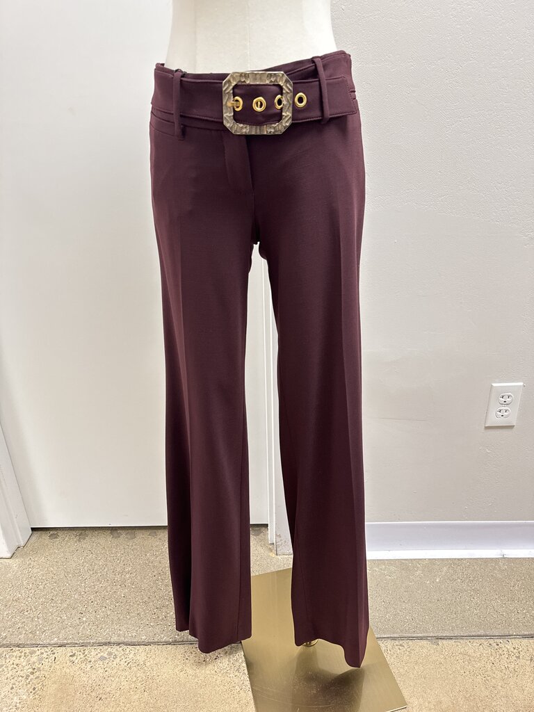 Dolce & Gabbana Maroon Wool Trouser NWT