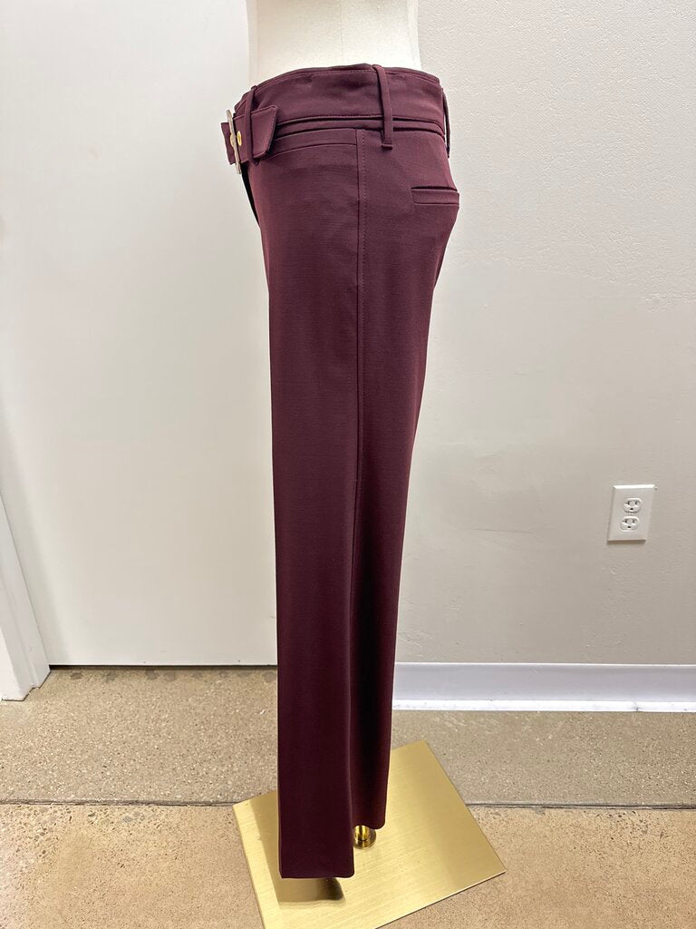 Dolce & Gabbana Maroon Wool Trouser NWT