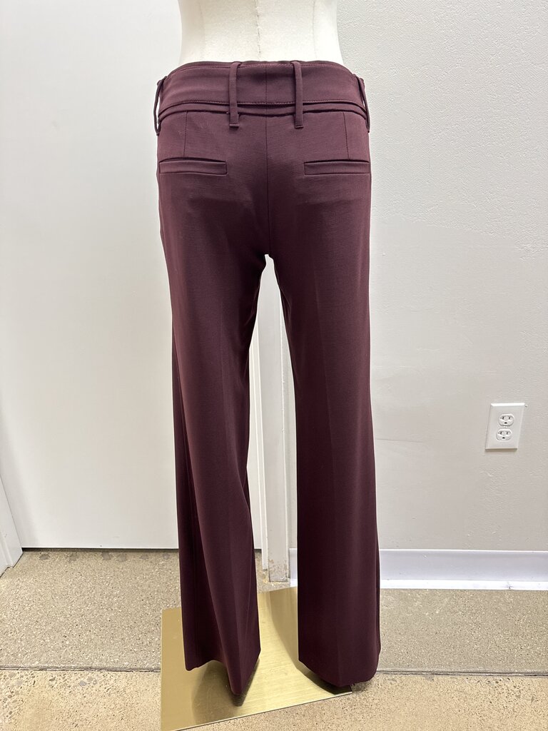 Dolce & Gabbana Maroon Wool Trouser NWT