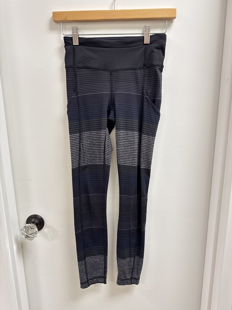 Lululemon Black Striped Legging