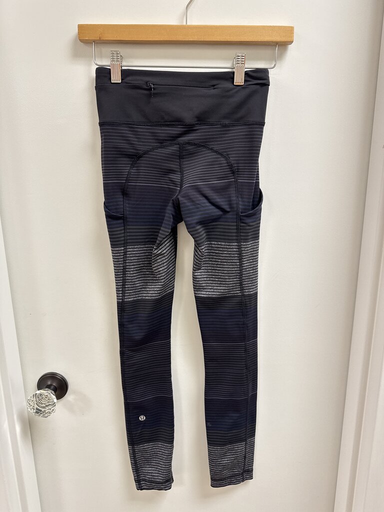 Lululemon Black Striped Legging