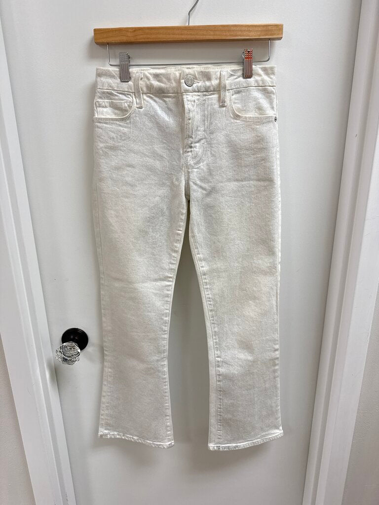 Frame White Metallic Jean