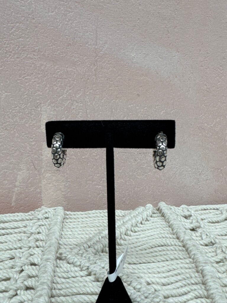 John Hardy Silver Kali Dot Hoop
