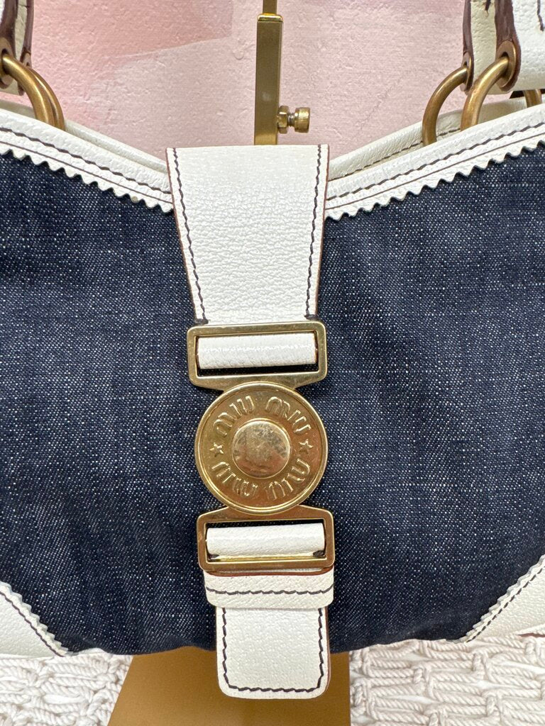 Miu Miu Denim Shoulder Bag