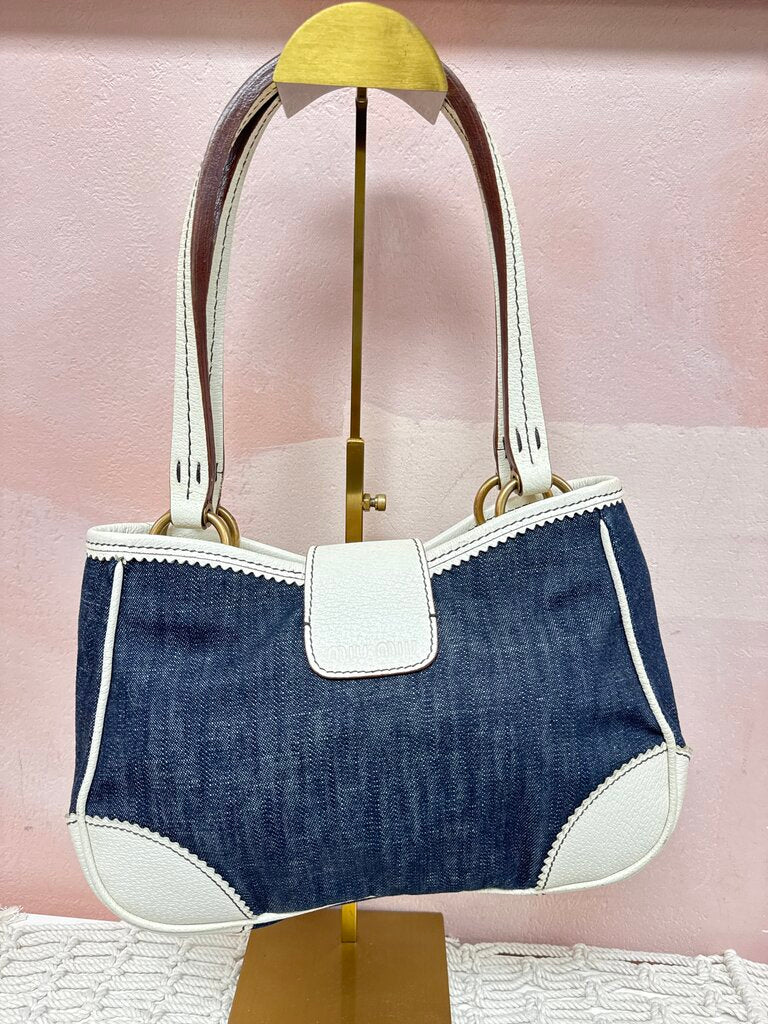 Miu Miu Denim Shoulder Bag