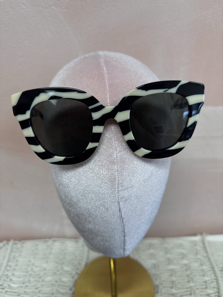 Gucci Zebra Frame Sunglasses