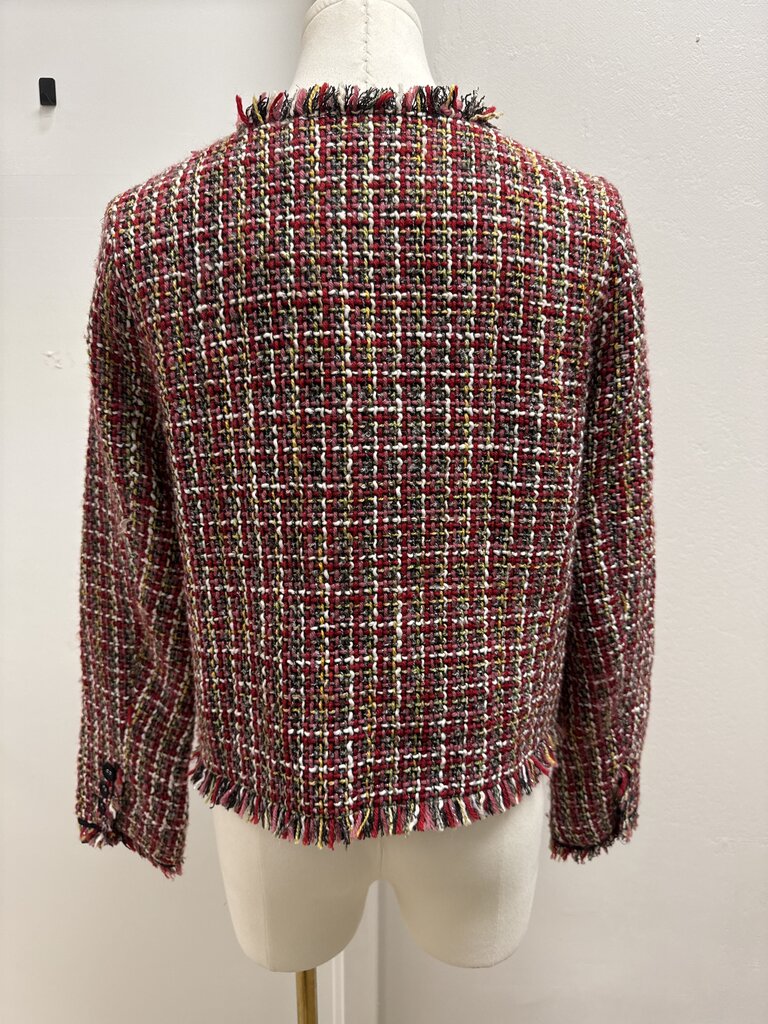Olivaceous Red Tweed Jacket