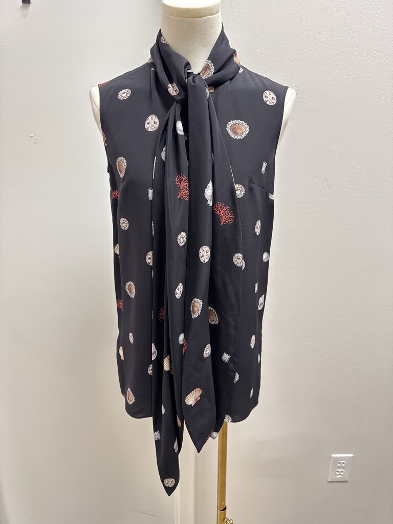 Alexander McQueen Black Shell/Jewel Blouse