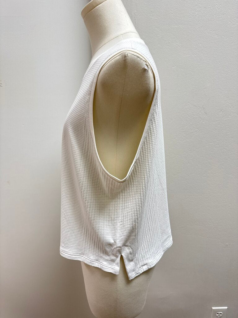Lululemon White Muscle Tank