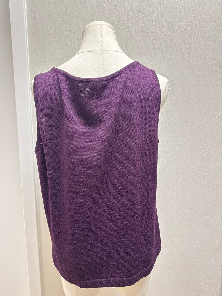 St John Plum Knit Shell NWT