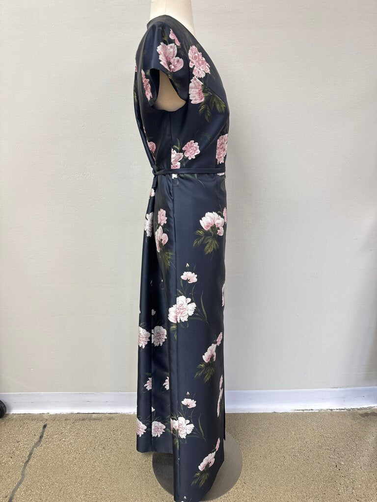 Sachin & Babi Navy Floral Gown NWT