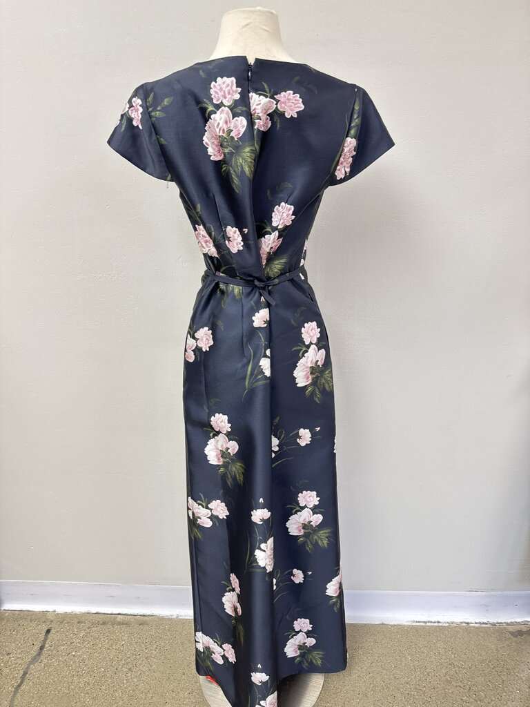 Sachin & Babi Navy Floral Gown NWT