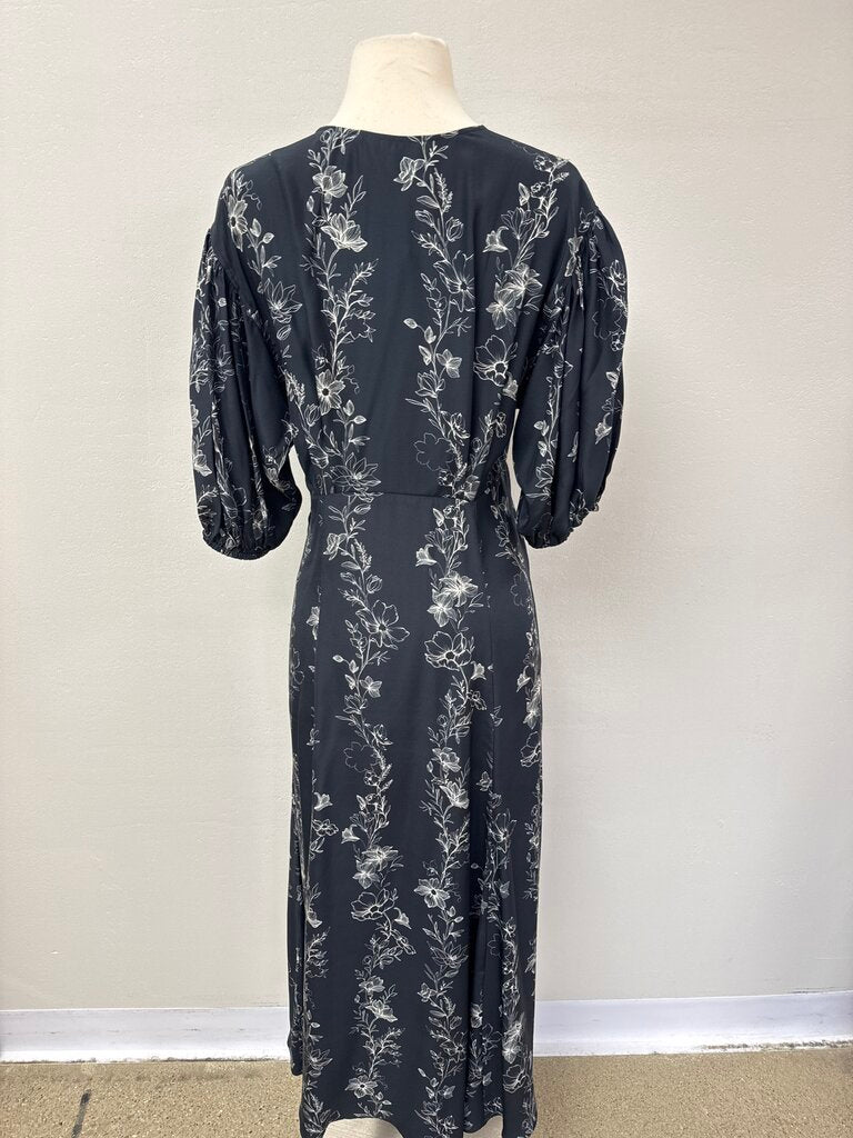 La Ligne Black Floral Maxi Dress