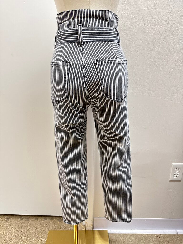 Frame Black Striped Jeans