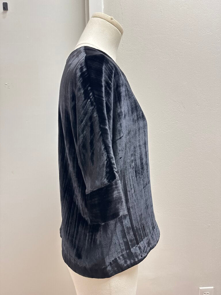 J Brand Black Velvet Top